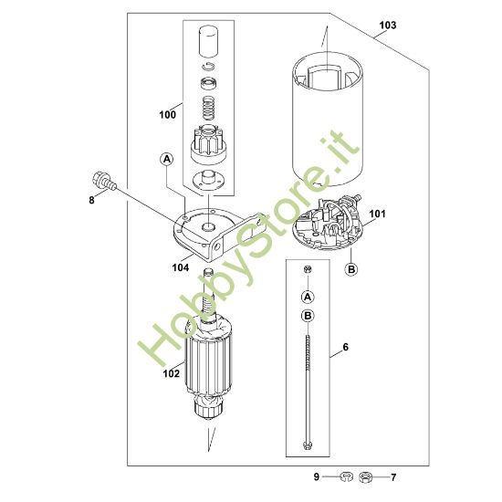 Picture of L1 - Motorino d'avviamento FH580V-AS51